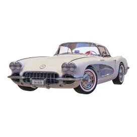 Chevrolet corvette coupe with a roof